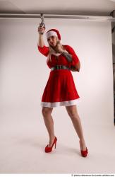 JAROSLAVA STANDING POSE WITH GUN